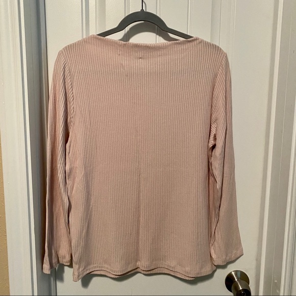 J.Crew Ribbed Bateau Neckline Top - Picture 3 of 5